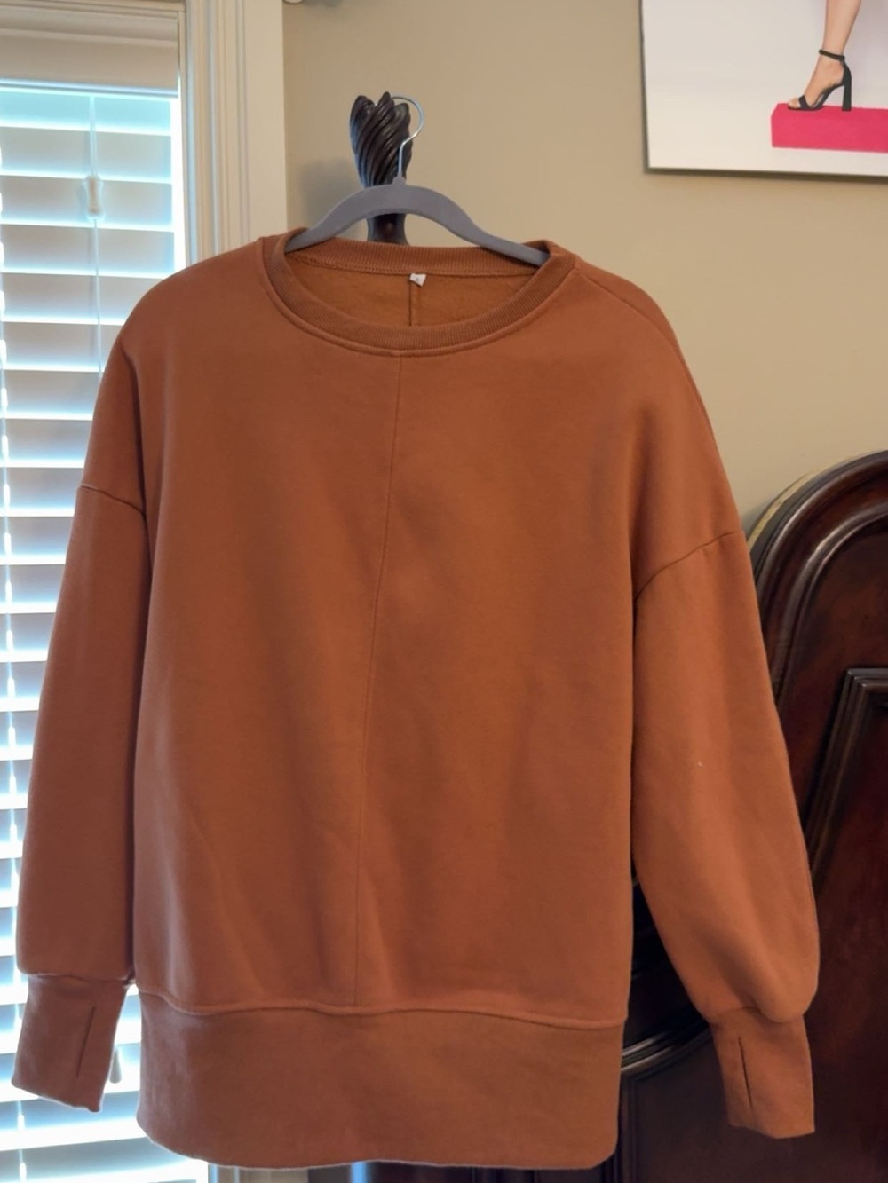 Rust Brown Crewneck Sweatshirt
